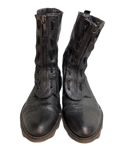 DIESEL（ディーゼル）DIESEL (ディーゼル) レザーブーツ モード ブラック サイズ:SIZE 40の古着・服飾アイテム