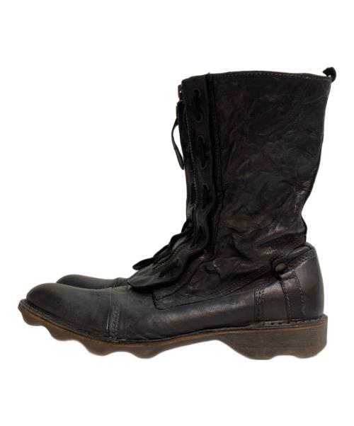 DIESEL（ディーゼル）DIESEL (ディーゼル) レザーブーツ モード ブラック サイズ:SIZE 40の古着・服飾アイテム