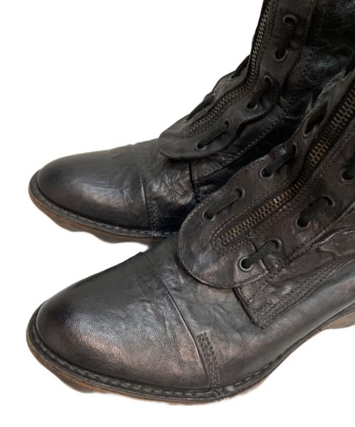 DIESEL（ディーゼル）DIESEL (ディーゼル) レザーブーツ モード ブラック サイズ:SIZE 40の古着・服飾アイテム