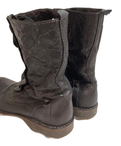 DIESEL（ディーゼル）DIESEL (ディーゼル) レザーブーツ モード ブラック サイズ:SIZE 40の古着・服飾アイテム