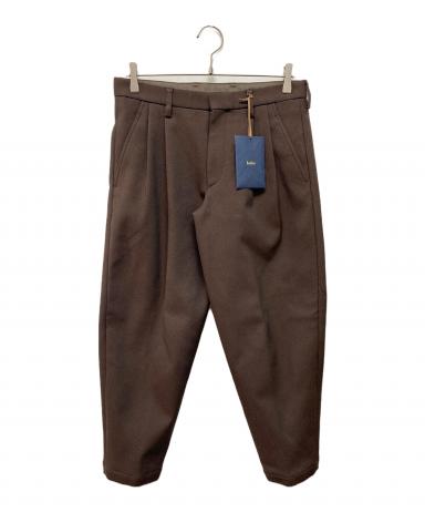 kolor カラー 16WCM-P08105 ウールサージクロップドパンツ 2 中古・古着通販】KOLOR (カラー) 2タックパンツ Pe/クロップド