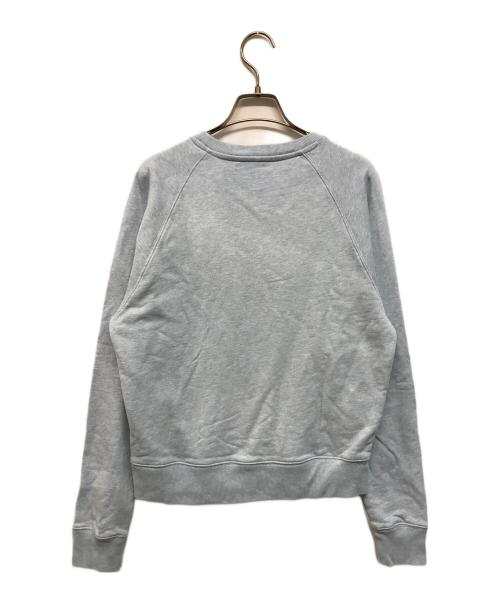 maison kitsune（メゾンキツネ）maison kitsune (メゾンキツネ) ダブル モノクローム フォックスヘッド アジャステッド スウェットシャツ ブルー サイズ:Sの古着・服飾アイテム