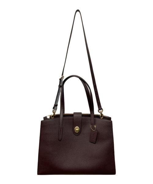 COACH（コーチ）COACH (コーチ) 2WAYショルダーバッグ パープルの古着・服飾アイテム