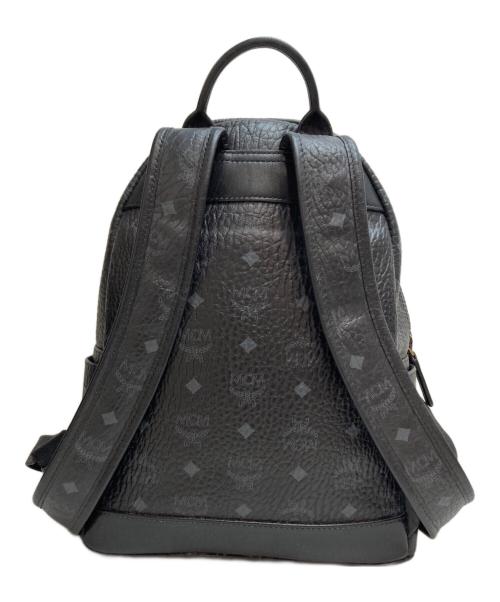 MCM（エムシーエム）MCM (エムシーエム) Small Dual Stark leather backpack(スモール デュアル スターク レザー バックパック) スタッズ ブラックの古着・服飾アイテム
