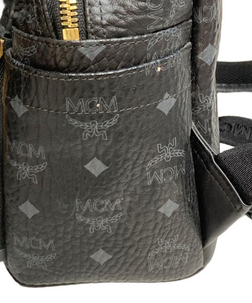 MCM（エムシーエム）MCM (エムシーエム) Small Dual Stark leather backpack(スモール デュアル スターク レザー バックパック) スタッズ ブラックの古着・服飾アイテム