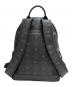 MCM (エムシーエム) Small Dual Stark leather backpack(スモール デュアル スターク レザー バックパック) スタッズ ブラック：25000円