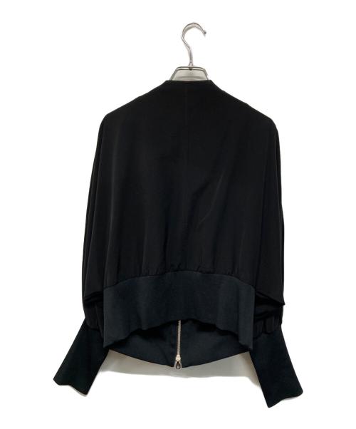 LIMI feu（リミフゥ）LIMI feu (リミフゥ) リブジップアップジャケット 95SS ブラック サイズ:Sの古着・服飾アイテム