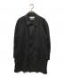 COMME des GARCONS SHIRT（コムデギャルソンシャツ）の古着「インサイドアウトスリーブコート フランス製」｜ブラック