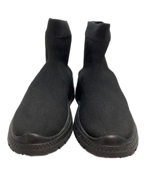 MIU MIU（ミュウミュウ）MIU MIU (ミュウミュウ) ソックススニーカー イタリア製 モード ブラック サイズ:SIZE 36 1/2の古着・服飾アイテム