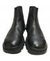 PRADA (プラダ) Stamped Leather Boots(スタンプド レザー ブーツ) サイドゴアブーツ イタリア製 ブラック サイズ:SIZE 7：70000円