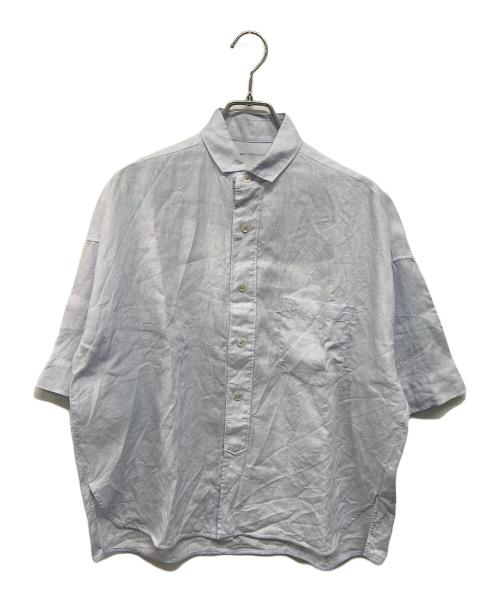 ticca（ティッカ）ticca (ティッカ) SHORT SLEEVE SHIRT/シャツ 26SS販売アイテム リネン 麻 ブルー サイズ:Freeの古着・服飾アイテム