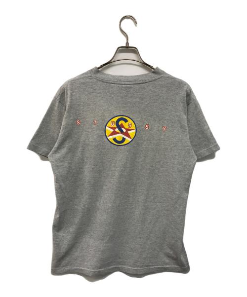 stussy（ステューシー）stussy (ステューシー) Tシャツ 紺タグ USA製 グレー サイズ:Mの古着・服飾アイテム