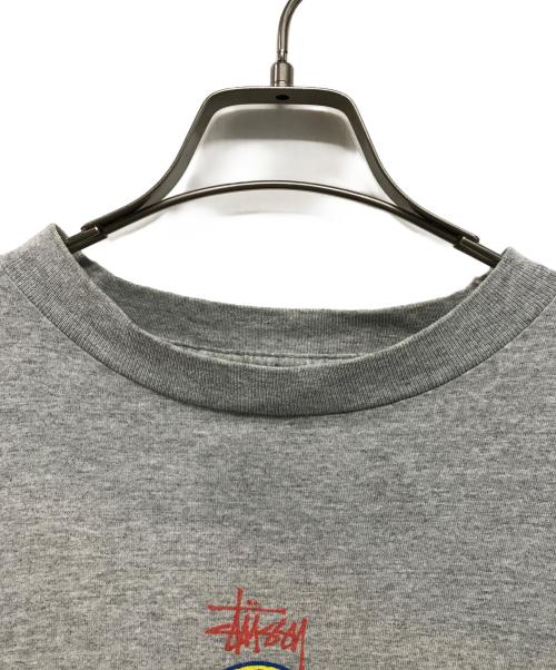 stussy（ステューシー）stussy (ステューシー) Tシャツ 紺タグ USA製 グレー サイズ:Mの古着・服飾アイテム