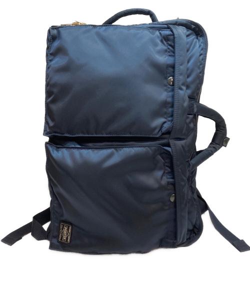PORTER（ポーター）PORTER (ポーター) 3WAY BRIEFCASE TANKER タンカー リュック 日本製 ネイビーの古着・服飾アイテム