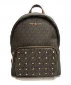 MICHAEL KORSマイケルコース）の古着「ERIN MD BACKPACK/エリン ミディアム バックパック」｜ブラウン