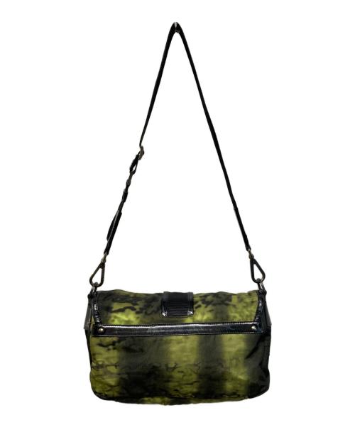PRADA（プラダ）PRADA (プラダ) ナイロンショルダーバッグ　グラデーション　カモフラージュ グリーンの古着・服飾アイテム