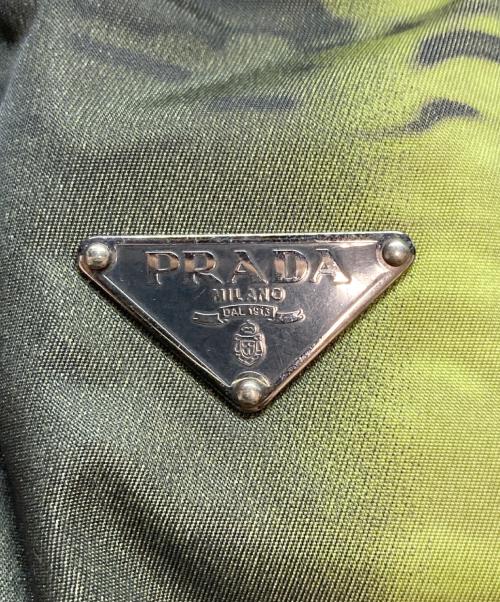 PRADA（プラダ）PRADA (プラダ) ナイロンショルダーバッグ　グラデーション　カモフラージュ グリーンの古着・服飾アイテム