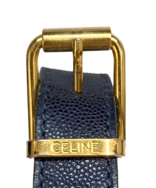 CELINE（セリーヌ）CELINE (セリーヌ) ヴィンテージショルダーバッグ ネイビーの古着・服飾アイテム