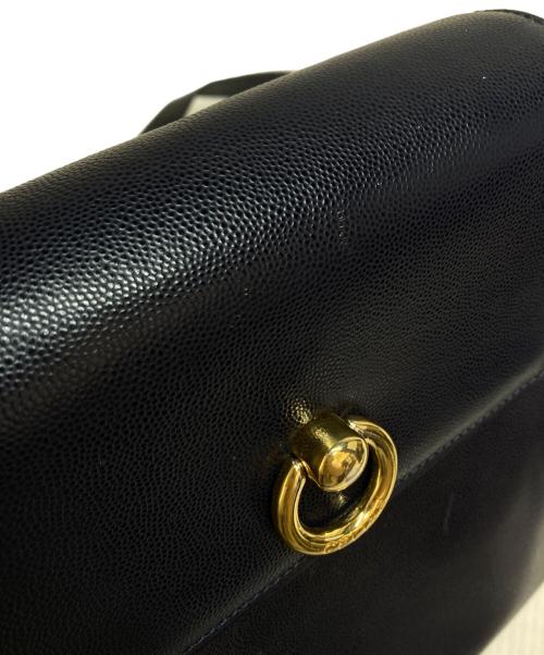 CELINE（セリーヌ）CELINE (セリーヌ) ヴィンテージショルダーバッグ ネイビーの古着・服飾アイテム