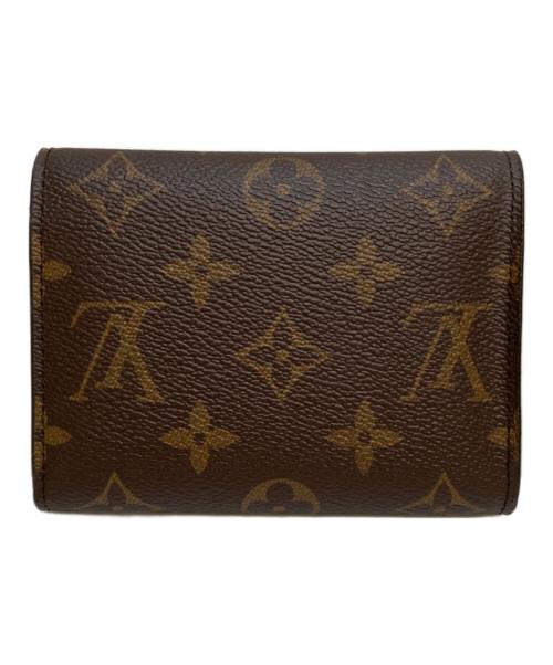 LOUIS VUITTON（ルイ ヴィトン）LOUIS VUITTON (ルイ ヴィトン) ポルトフォイユ マリー 2つ折り財布　モノグラム　ウォレット ブラウン×レッドの古着・服飾アイテム