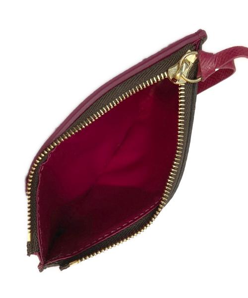 LOUIS VUITTON（ルイ ヴィトン）LOUIS VUITTON (ルイ ヴィトン) ポルトフォイユ マリー 2つ折り財布　モノグラム　ウォレット ブラウン×レッドの古着・服飾アイテム