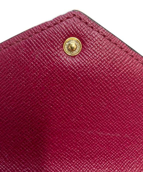 LOUIS VUITTON（ルイ ヴィトン）LOUIS VUITTON (ルイ ヴィトン) ポルトフォイユ マリー 2つ折り財布　モノグラム　ウォレット ブラウン×レッドの古着・服飾アイテム