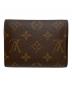 LOUIS VUITTON (ルイ ヴィトン) ポルトフォイユ マリー 2つ折り財布　モノグラム　ウォレット ブラウン×レッド：25000円