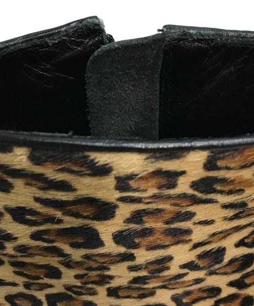 sacai（サカイ）sacai (サカイ) レオパードハラコサイドジップブーツ 日本製 ドメス ベージュ サイズ:SIZE 37の古着・服飾アイテム
