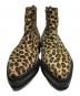 sacai (サカイ) レオパードハラコサイドジップブーツ 日本製 ドメス ベージュ サイズ:SIZE 37：25000円