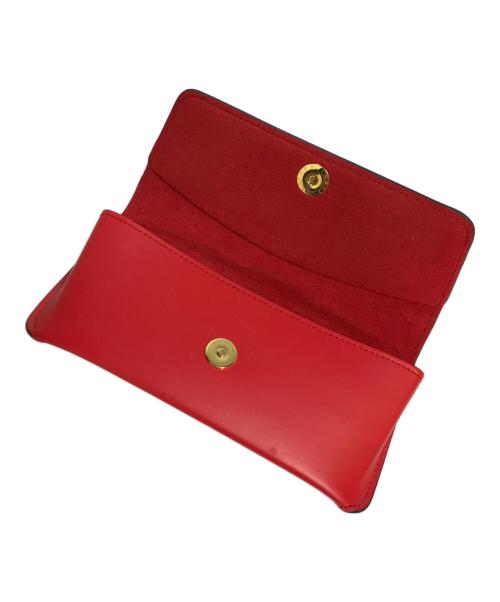 LOUIS VUITTON（ルイ ヴィトン）LOUIS VUITTON (ルイ ヴィトン) エテュイ・リュネット ウディ メガネケース ブラウン×レッドの古着・服飾アイテム
