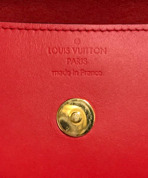 LOUIS VUITTON（ルイ ヴィトン）LOUIS VUITTON (ルイ ヴィトン) エテュイ・リュネット ウディ メガネケース ブラウン×レッドの古着・服飾アイテム