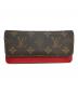 LOUIS VUITTON（ルイ ヴィトン）の古着「エテュイ・リュネット ウディ メガネケース」｜ブラウン×レッド