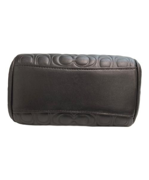 COACH（コーチ）COACH (コーチ) ミニ ローアン クロスボディ バッグ・シグネチャー レザー ブラックの古着・服飾アイテム