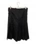 BLACK COMME des GARCONS (ブラックコムデギャルソン) ベルトプリーツスカート ドメス モード 日本製 ブラック サイズ:M：15000円