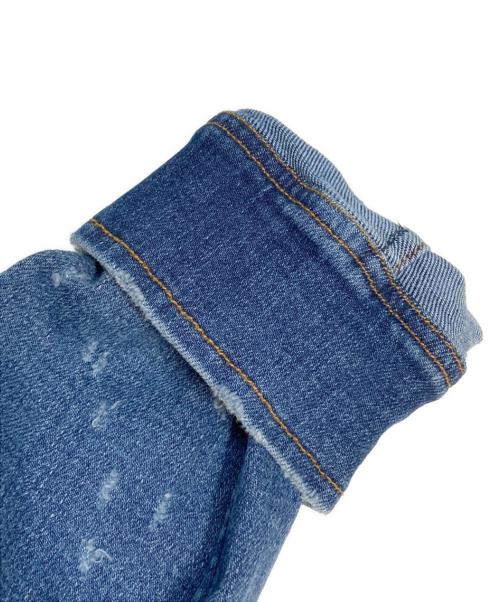 AMIRI（アミリ）AMIRI (アミリ) クラッシュ加工デニムシャツ インディゴ サイズ:Lの古着・服飾アイテム