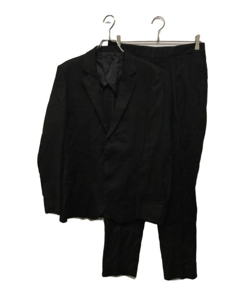 JOHN LAWRENCE SULLIVAN（ジョン ローレンス サリバン）JOHN LAWRENCE SULLIVAN (ジョン ローレンス サリバン) リネン2Bジャケットセットアップ ブラック サイズ:SIZE 36の古着・服飾アイテム