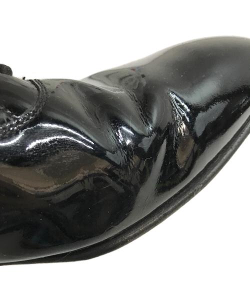 Crockett & Jones（クロケット＆ジョーンズ）Crockett & Jones (クロケット＆ジョーンズ) CHEAM/チーム プレーントゥ パテントレザー レースアップ ドレス シューズ ブラック サイズ:SIZE 8 1/2の古着・服飾アイテム