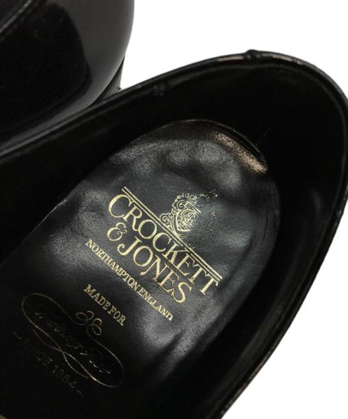 Crockett & Jones（クロケット＆ジョーンズ）Crockett & Jones (クロケット＆ジョーンズ) CHEAM/チーム プレーントゥ パテントレザー レースアップ ドレス シューズ ブラック サイズ:SIZE 8 1/2の古着・服飾アイテム