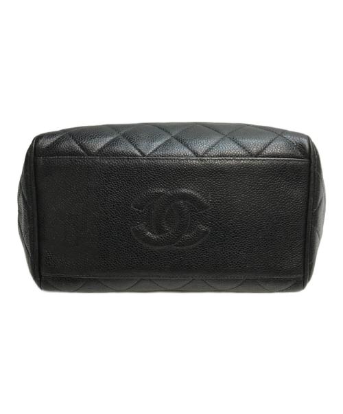 CHANEL（シャネル）CHANEL (シャネル) キャビアスキン マトラッセ チェーンショルダーバッグ ブラックの古着・服飾アイテム