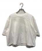 MARNIマルニ）の古着「COMPACT JERSEY / 3Dロゴ入りクロップドロゴTシャツ イタリア製」｜ホワイト