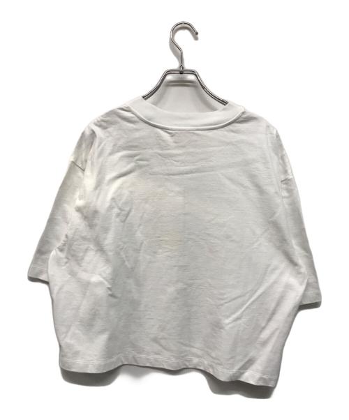 MARNI（マルニ）MARNI (マルニ) COMPACT JERSEY / 3Dロゴ入りクロップドロゴTシャツ イタリア製 ホワイト サイズ:SIZE 40の古着・服飾アイテム