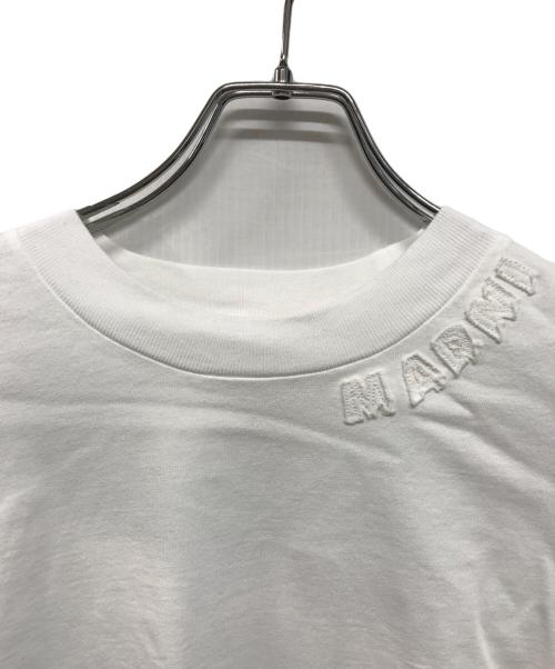 MARNI（マルニ）MARNI (マルニ) COMPACT JERSEY / 3Dロゴ入りクロップドロゴTシャツ イタリア製 ホワイト サイズ:SIZE 40の古着・服飾アイテム