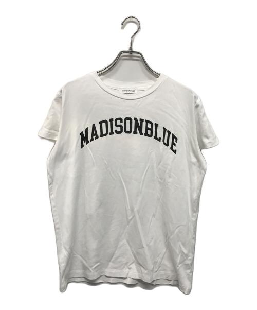 MADISON BLUE（マディソンブルー）MADISON BLUE (マディソンブルー) COLLEGE LOGO TEE ホワイト サイズ:XSの古着・服飾アイテム