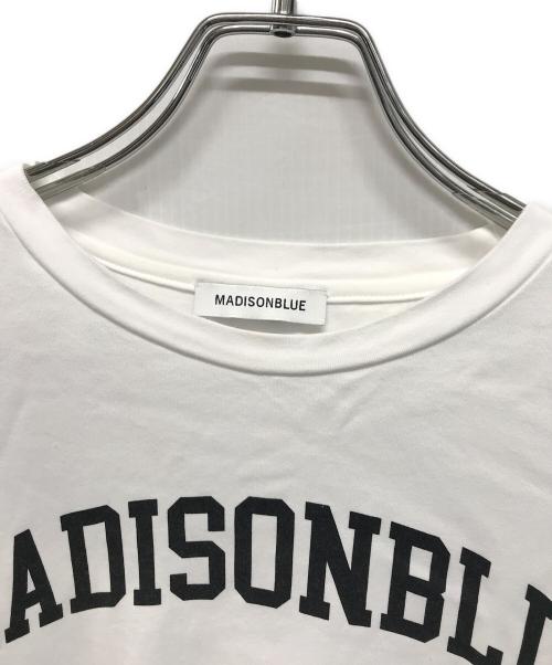 MADISON BLUE（マディソンブルー）MADISON BLUE (マディソンブルー) COLLEGE LOGO TEE ホワイト サイズ:XSの古着・服飾アイテム