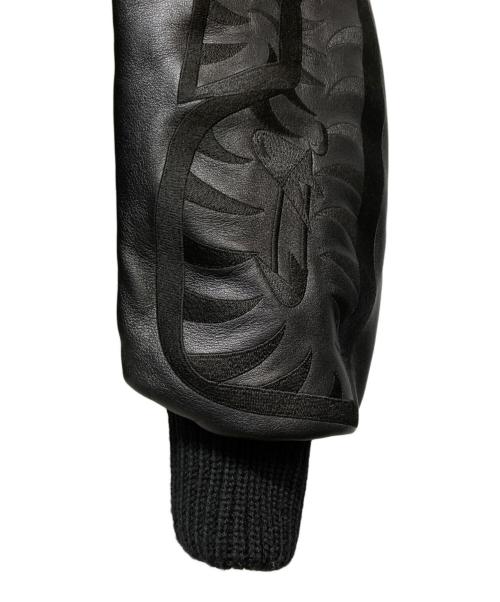 A BATHING APE BLACK（ア ベイシング エイプ）A BATHING APE BLACK (ア ベイシング エイプ) 18SS FAUX FUR Shark MA-1 フェイクファー シャーク フライトジャケット ブラック サイズ:SIZE Sの古着・服飾アイテム