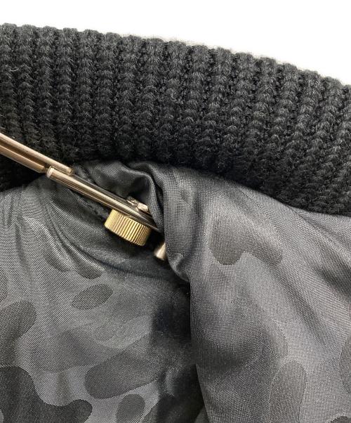 A BATHING APE BLACK（ア ベイシング エイプ）A BATHING APE BLACK (ア ベイシング エイプ) 18SS FAUX FUR Shark MA-1 フェイクファー シャーク フライトジャケット ブラック サイズ:SIZE Sの古着・服飾アイテム