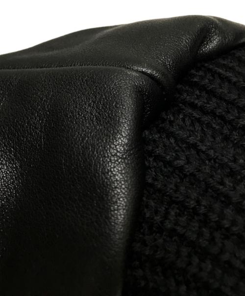A BATHING APE BLACK（ア ベイシング エイプ）A BATHING APE BLACK (ア ベイシング エイプ) 18SS FAUX FUR Shark MA-1 フェイクファー シャーク フライトジャケット ブラック サイズ:Lの古着・服飾アイテム