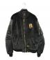 A BATHING APE BLACK（ア ベイシング エイプ）の古着「18SS FAUX FUR Shark MA-1 フェイクファー シャーク フライトジャケット」｜ブラック