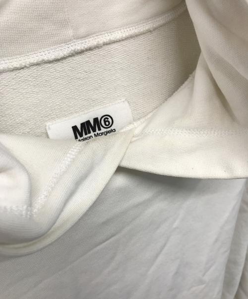 MM6 Maison Margiela（エムエムシックスメゾンマルジェラ）MM6 Maison Margiela (エムエムシックスメゾンマルジェラ) Oversized Back Print Hoodie（オーバーサイズ バック プリント フーディ） ホワイト サイズ:Sの古着・服飾アイテム