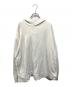 MM6 Maison Margiela（エムエムシックスメゾンマルジェラ）の古着「Oversized Back Print Hoodie（オーバーサイズ バック プリント フーディ）」｜ホワイト